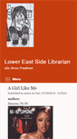Mobile Screenshot of lowereastsidelibrarian.info